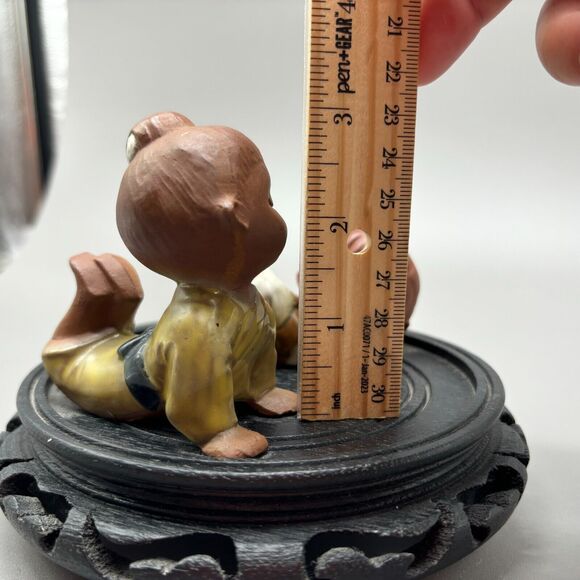 Vintage Seto Craft Stoneware Figurines Japanese Pottery Redware Terracotta Girls - Picture 8 of 10